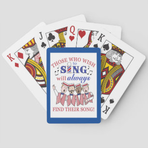 Barbershop Quartet Playing Cards