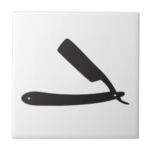 barbershop razor ceramic tile