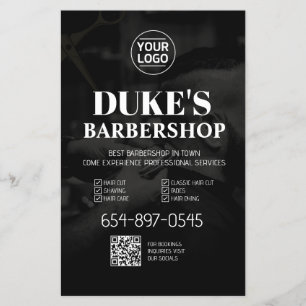 Barbershop Services Custom  Flyer