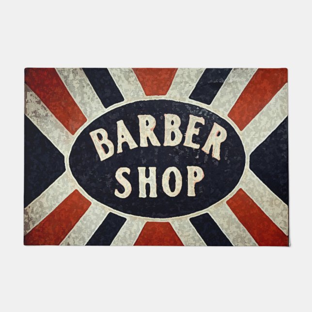 Barbershop Sign 2 Doormat (Front)