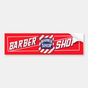 Barbershop Sign Bumper Sticker