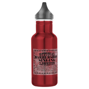 Barbershop Singing License 532 Ml Water Bottle
