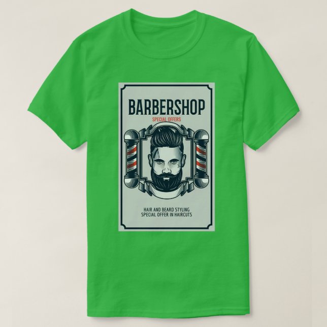BARBERSHOP SPECIAL OFFERS HAIR BEARD STYLING RETRO T-Shirt (Design Front)