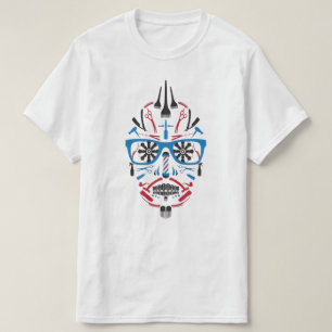 barbershop sugar skull T-Shirt