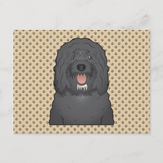 Barbet Cartoon Postcard (Front)