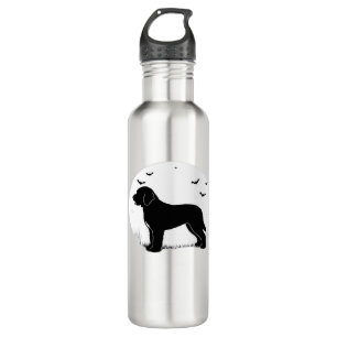 Barbet Dog – Halloween Moon Silhouette Oversized T 710 Ml Water Bottle