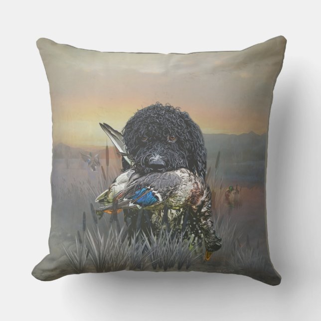 Barbet , 	French Water Dog  Cushion (Front)
