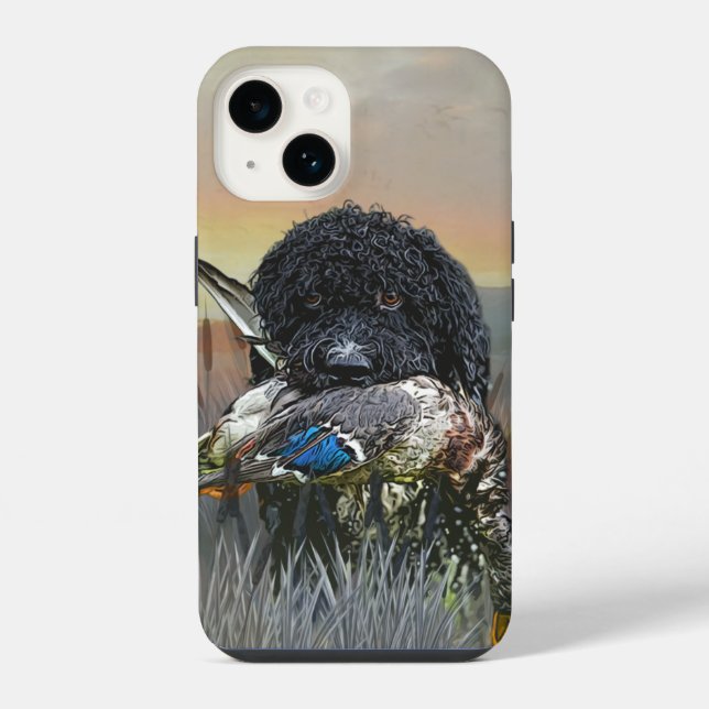 Barbet , 	French Water Dog     iPhone Case (Back)