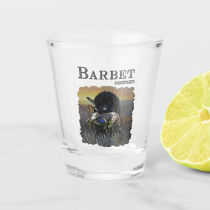 Barbet , French Water Dog Shot Glass