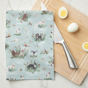 BARBETS IN THE MARSH  TEA TOWEL
