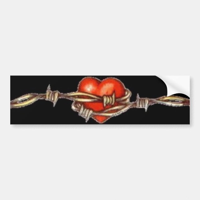 barbheart bumper sticker (Front)
