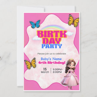 Barbie Birthday Invitation 