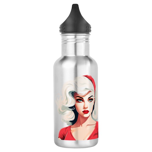 Barbie-Inspired Pin-Up 710 Ml Water Bottle (Left)