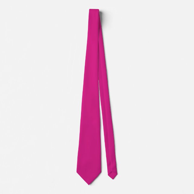 Barbie Pink Solid Colour Tie (Front)