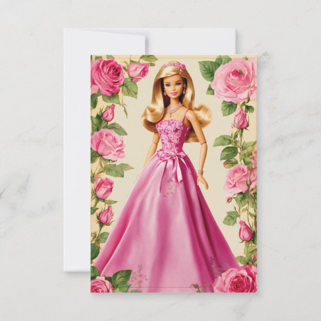 Barbie’s Thank You Sparkle... Card (Back)