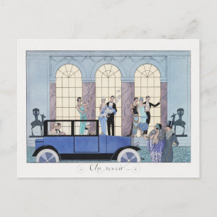 Barbier Fashion Postcard