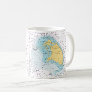 Barbuda Nautical Map Mug