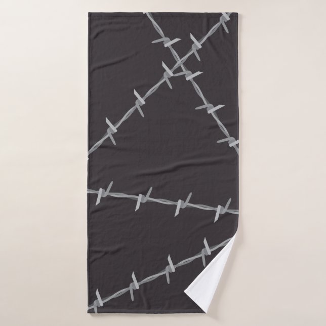 Barbwire Cool  Bath Towel (Bath Towel)