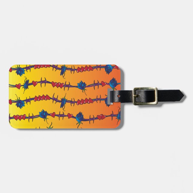 Barbwire Luggage Tag (Front Horizontal)