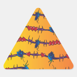 Barbwire Triangle Sticker
