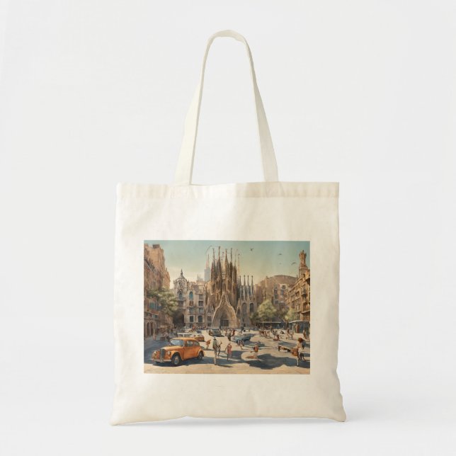Barcelona (3) tote bag (Front)
