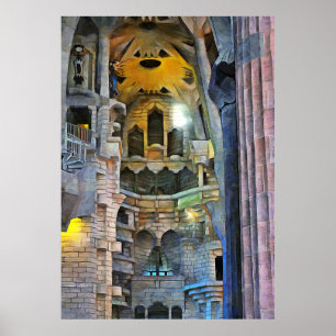 Barcelona. Antoni Gaudi. Sagrada Familia Poster