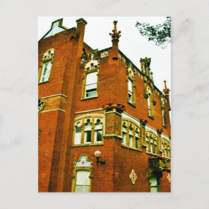 Barcelona architecture postcard