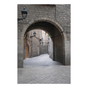 Barcelona Archway — Vertical Passage Photo Print