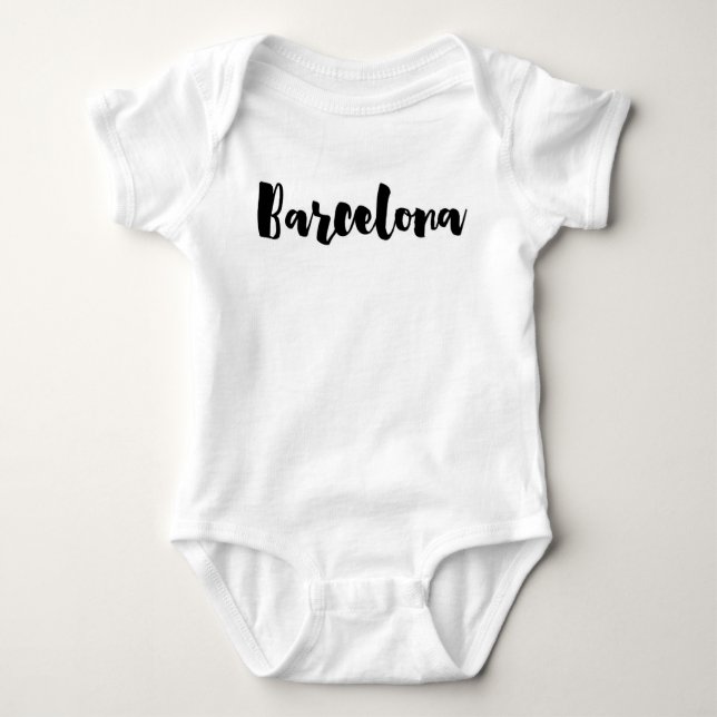 Barcelona baby baby bodysuit (Front)