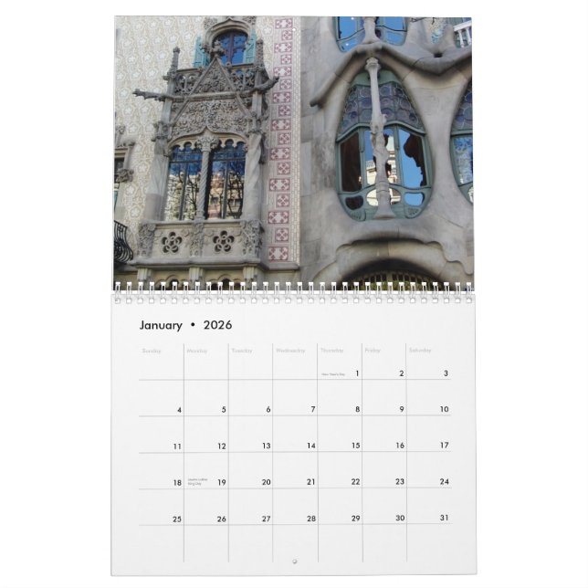 Barcelona Calendar (Jan 2026)