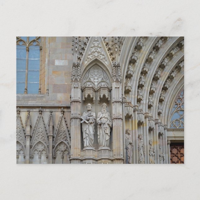 Barcelona Cathedral Architecture Postcard (Front)