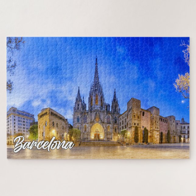 Barcelona Cathedral, Barcelona, Spain Jigsaw Puzzle (Horizontal)