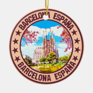 Barcelona ceramic ornament