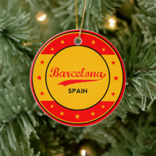 Barcelona Ceramic Ornament