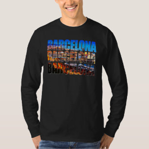 Barcelona City Photography Spain Travel Vacation T-Shirt