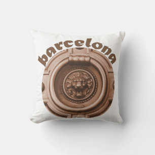 Barcelona - Door Knocker - Throw Pillow