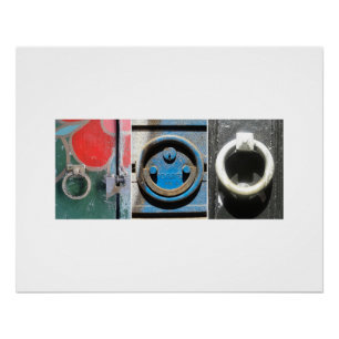 Barcelona Door Knockers, No. 002 Poster