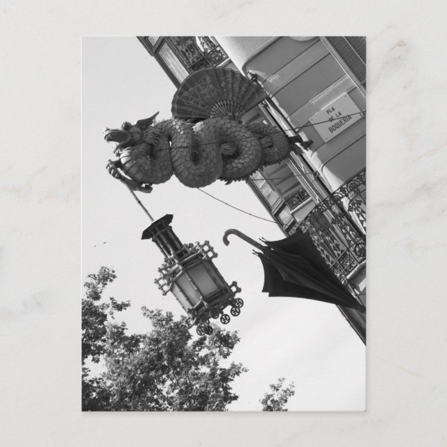 Barcelona Dragon Postcard (Front)