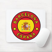 Barcelona España Mouse Pad (With Mouse)