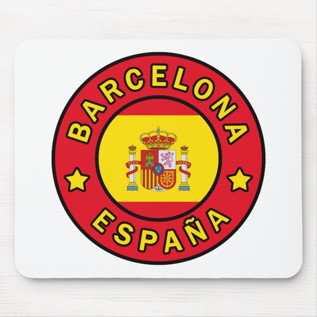 Barcelona España Mouse Pad (Front)