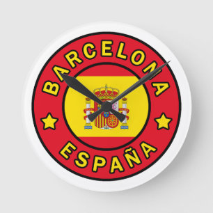 Barcelona España Round Clock