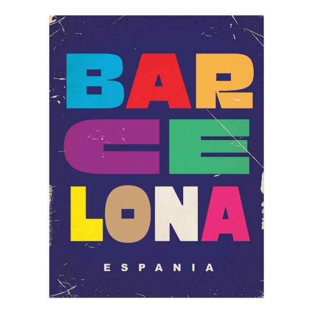Barcelona Espania Photo Print (Front)