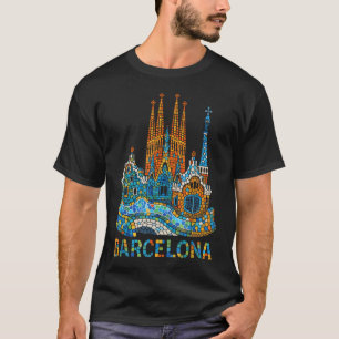 Barcelona - Gaud Mosaic Architecture T-Shirt
