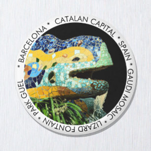 Barcelona, Gaudi - Lizard, Spain / Catalonia city  Magnet