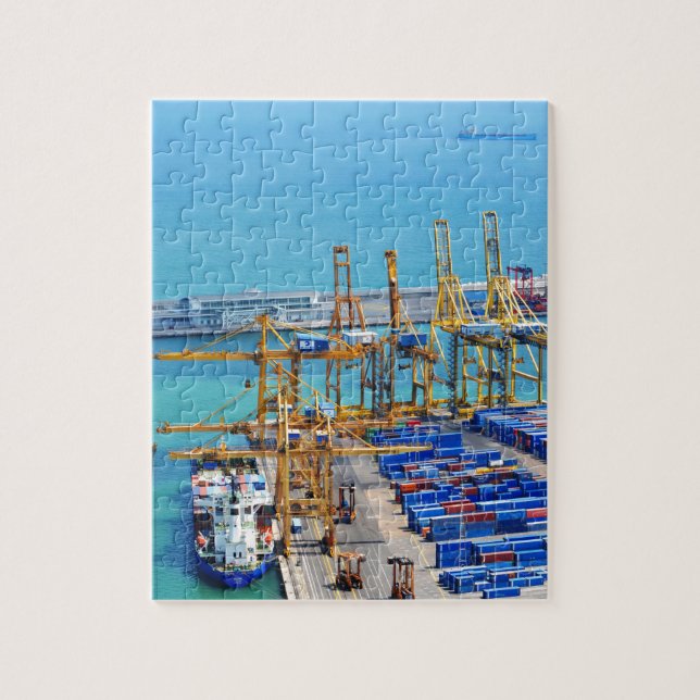 Barcelona harbour jigsaw puzzle (Vertical)