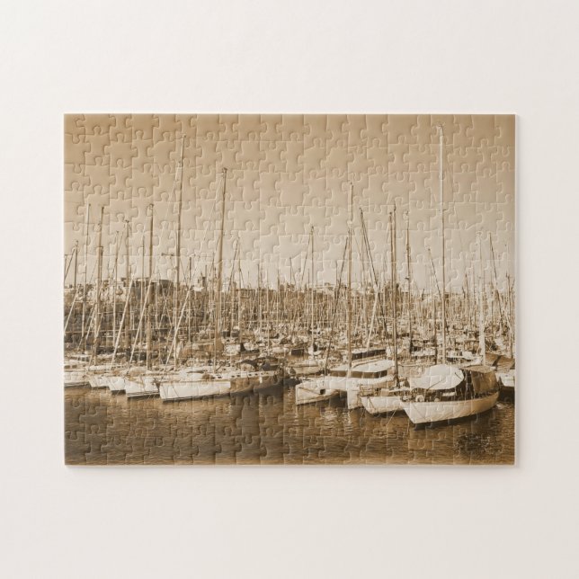 Barcelona Harbour - Spain - Puzzle (Horizontal)