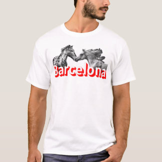 Barcelona, Horse, Football, Travel Love T-Shirt