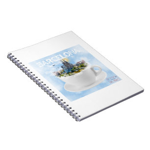 Barcelona in a Teacup – Sagrada Familia Skyline Notebook