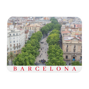 Barcelona La Rambla fridge magnet