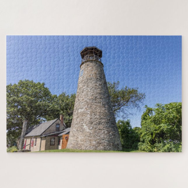 Barcelona Lighthouse Jigsaw Puzzle (Horizontal)
